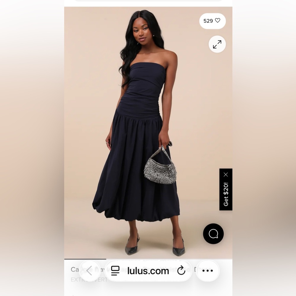 Lulus brand new strapless dress